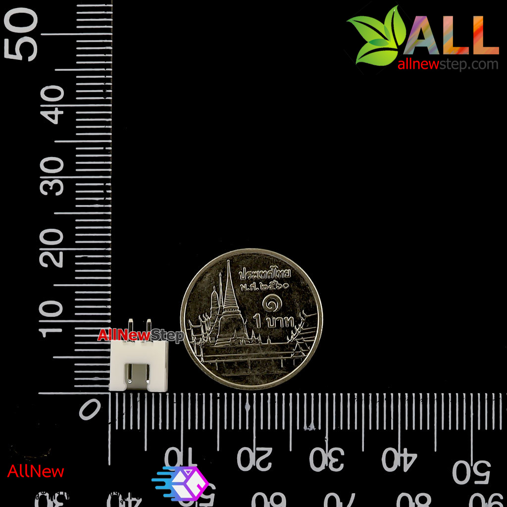 XH2.54 connector 2.54mm 2p ขั้วต่อคอนเน็กเตอร์ 2.54mm ตัวผู้ 2 ขา