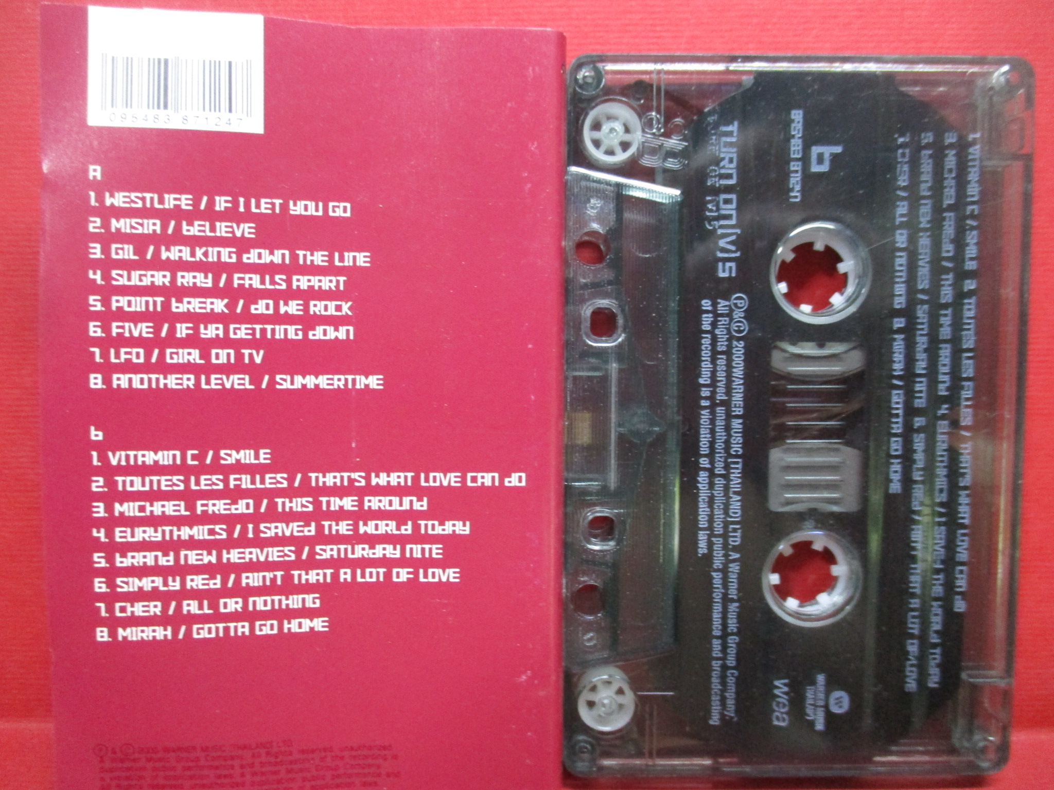 เทปเพลงสากล TURN ON (V) S THAILAND