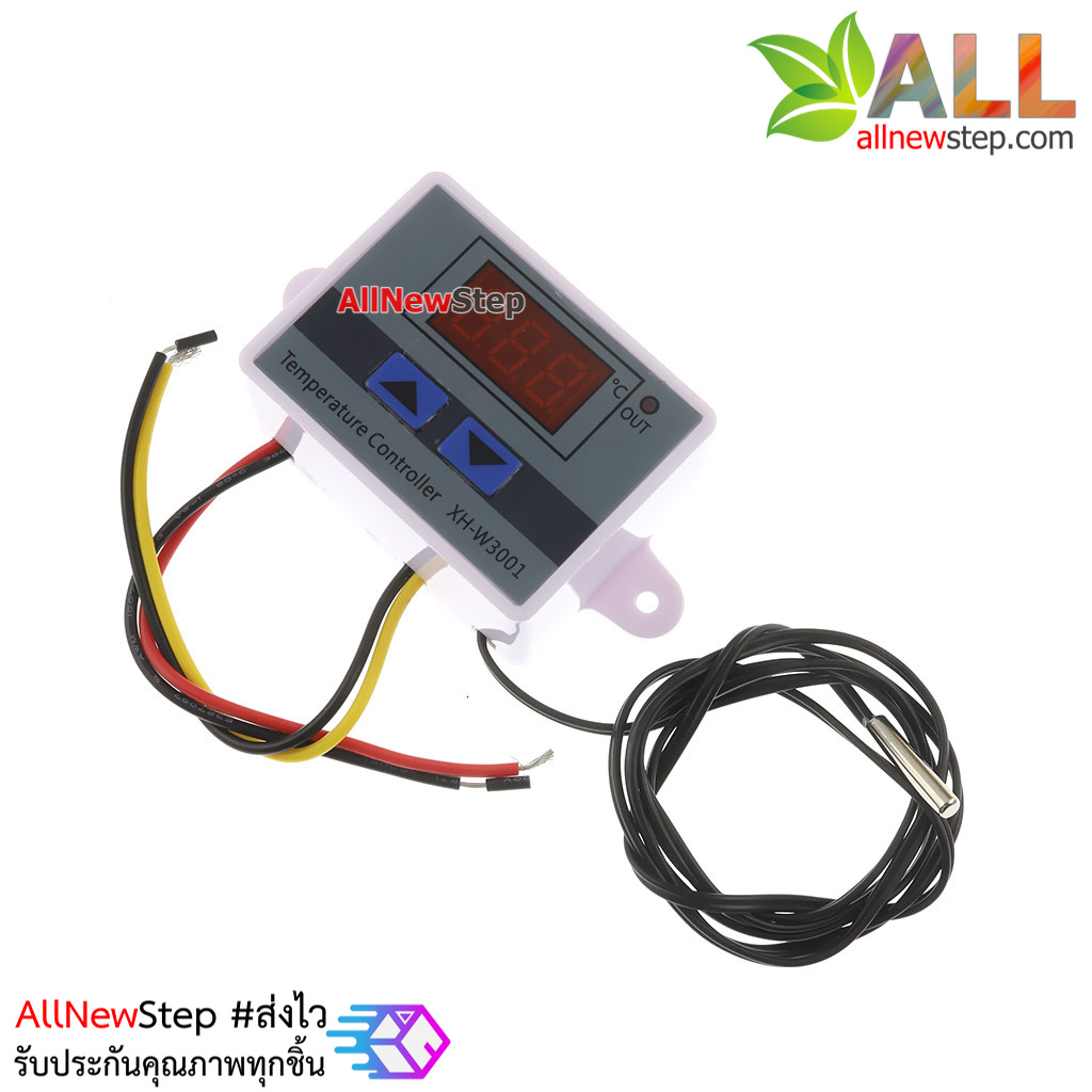 XH-W3001 Digital Temperature Controller Switch Probe 220V 1500W เครื่องควบคุมอุณหภูมิ รุ่น HX-W3001 ไฟเลี้ยง 24V