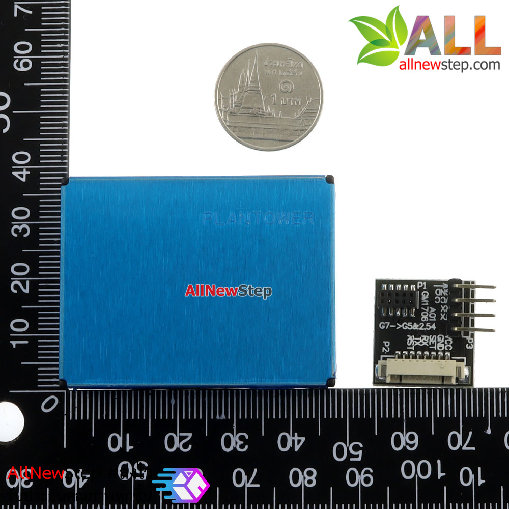 PM2.5 PMS7003 + Adapter เซ็นเซอร์ตรวจจับฝุ่นละออง วัดคุณภาพอากาศ PMS7003 G7 Dust laser Sensor ราคาถูก