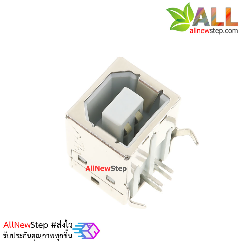 หัว USB type B Right Angle(90 Degree) Female PCB Connector Socket USB Jack Plug