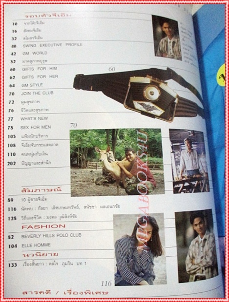 นิตยสารGM เล่มที่113 มกราคม 2537 ปกณัฎฐพล กรรณสูต สัมภาษณ์ 10ผู้ชายGM สภาพดี เริ่มดวงใจภุมริน รงค์ วงษ์สวรรค์