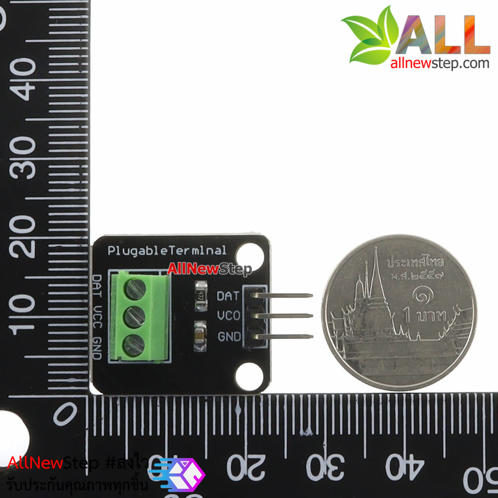 DS18B20 เซนเซอร์วัดอุณหภูมิแบบกันน้ำ DS18B20 Full Waterproof Temperature Sensor Water Temperature Sensor ยาว 1 เมตร