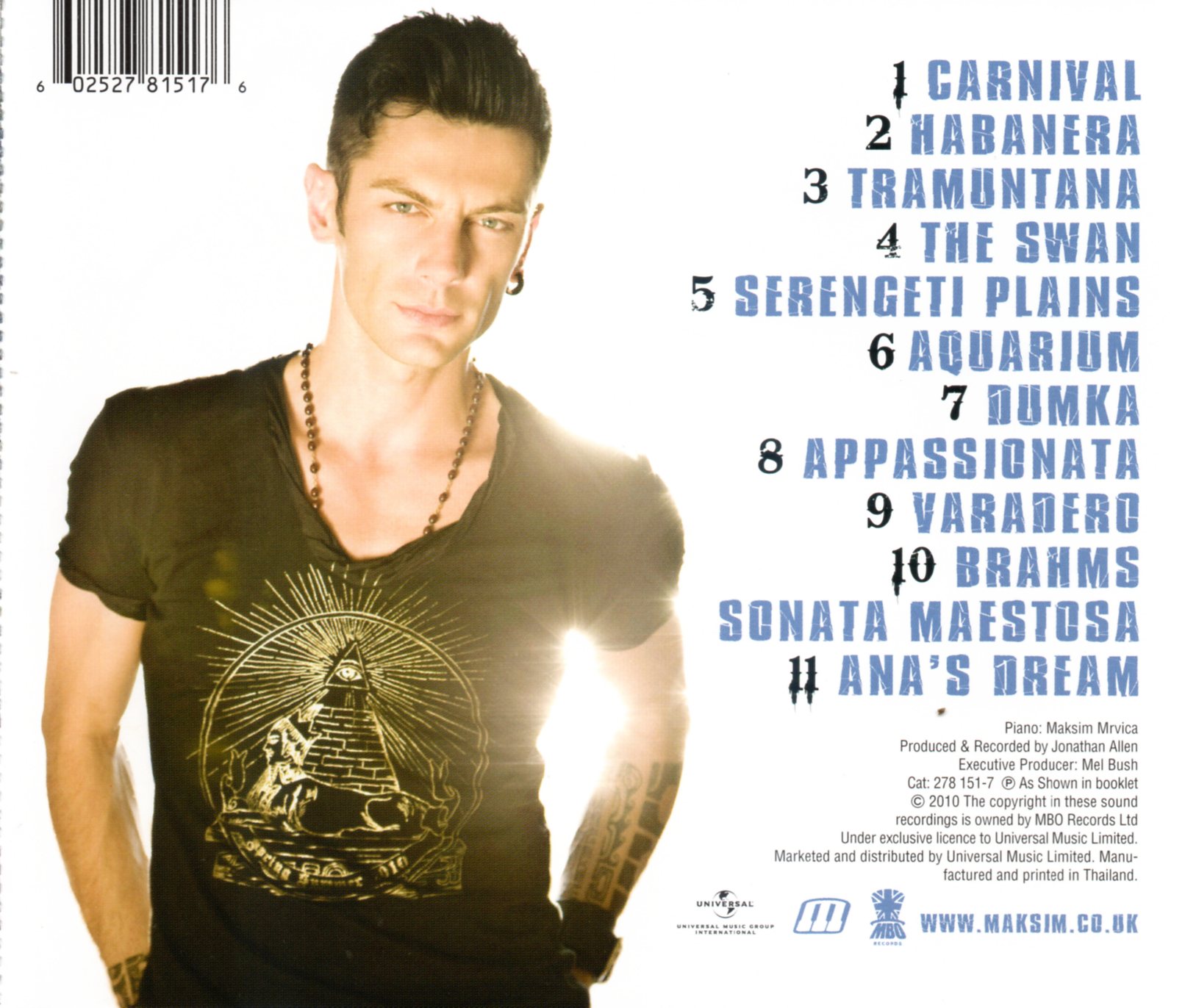 CD,Maksim - Appassionata (Piano)(instrumental)(2010)(Thai)