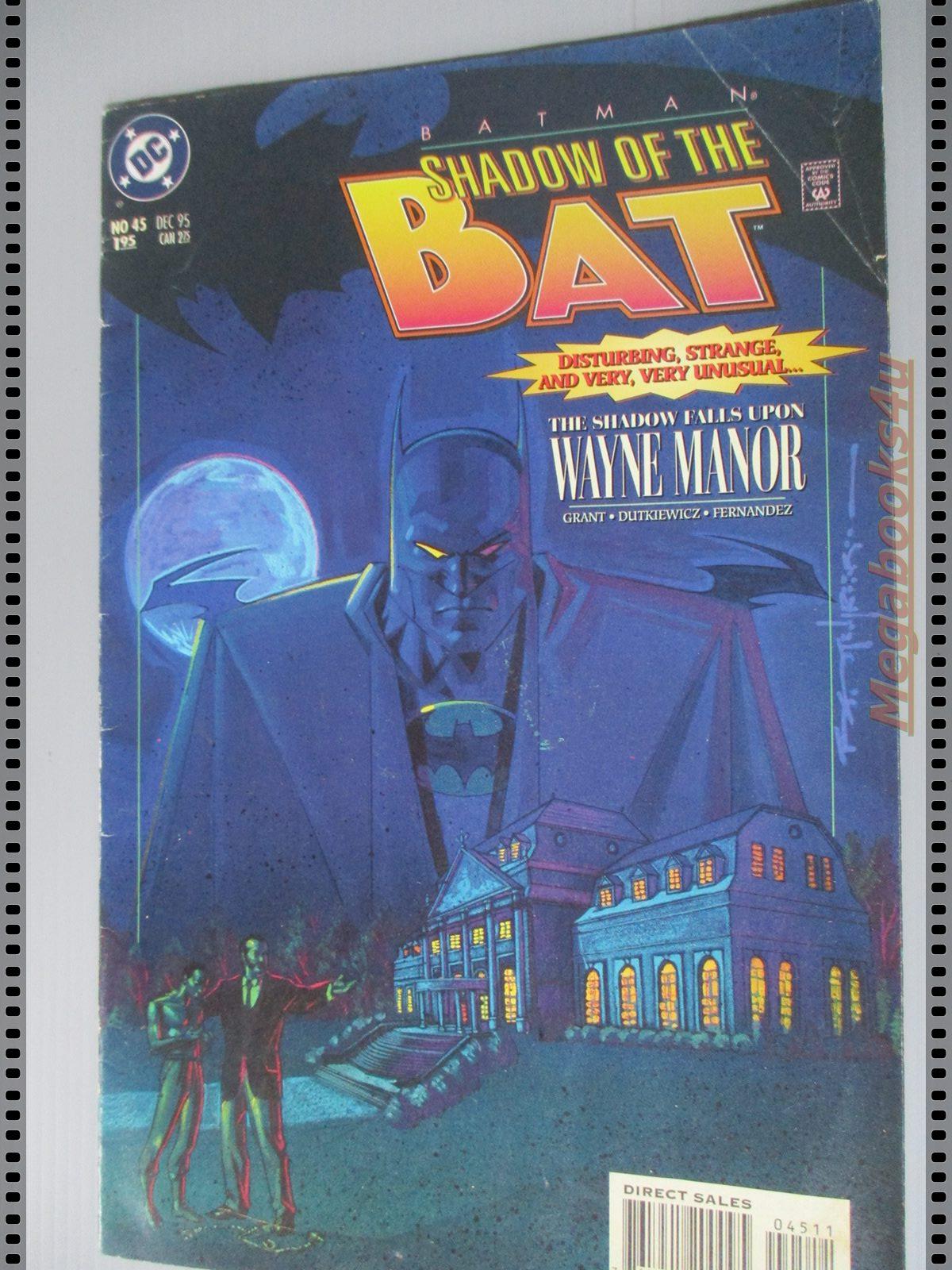 การ์ตูน DC comics การ์ตูนภาษาอังกฤษ แบทแมน BATMAN ฉบับที่ 45 ตอน SHADOW OF THE BAT/THE SHADOW FALLS UPON ปี2538