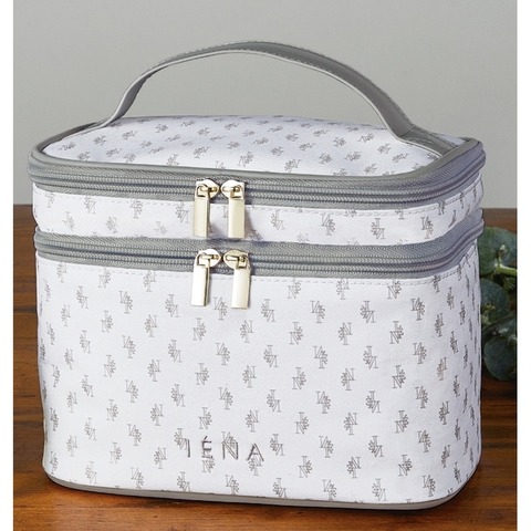 ❌เลิกจำหน่าย❌ (มีกล่อง) IENA กระเป๋าใส่เครื่องสำอาง 2 ชั้น สามารถเก็บเครื่องสำอางที่คุณใช้ทุกวัน