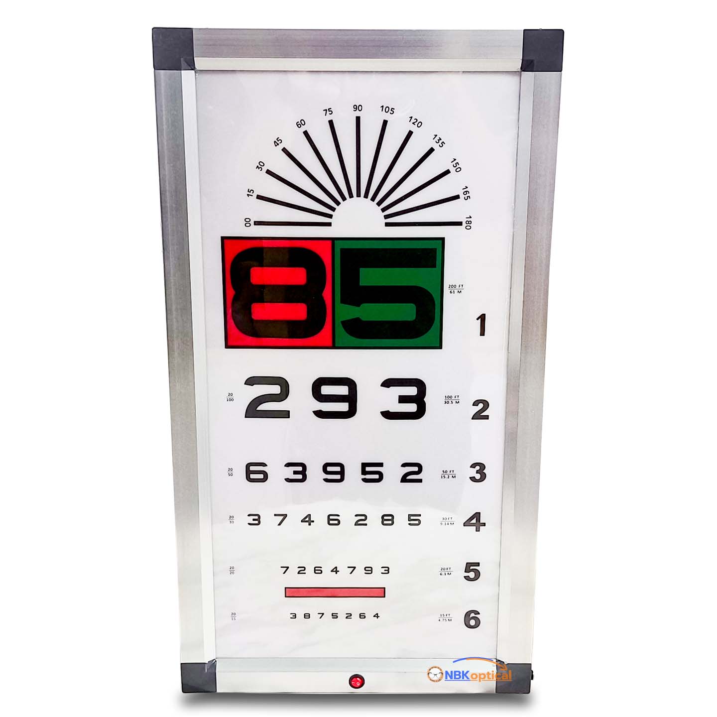 ป้ายวัดสายตามองไกล ระยะ 6 เมตร (เวอร์ชั่น2)