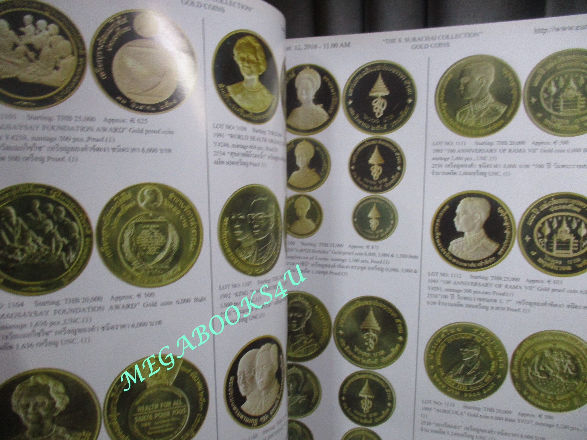 หนังสือคู่มือประมูล ธนบัตร เหรียญ แสตมป์ วัตถุโบราณ ของบริษัทเอื้อเสรี ESC No. 41