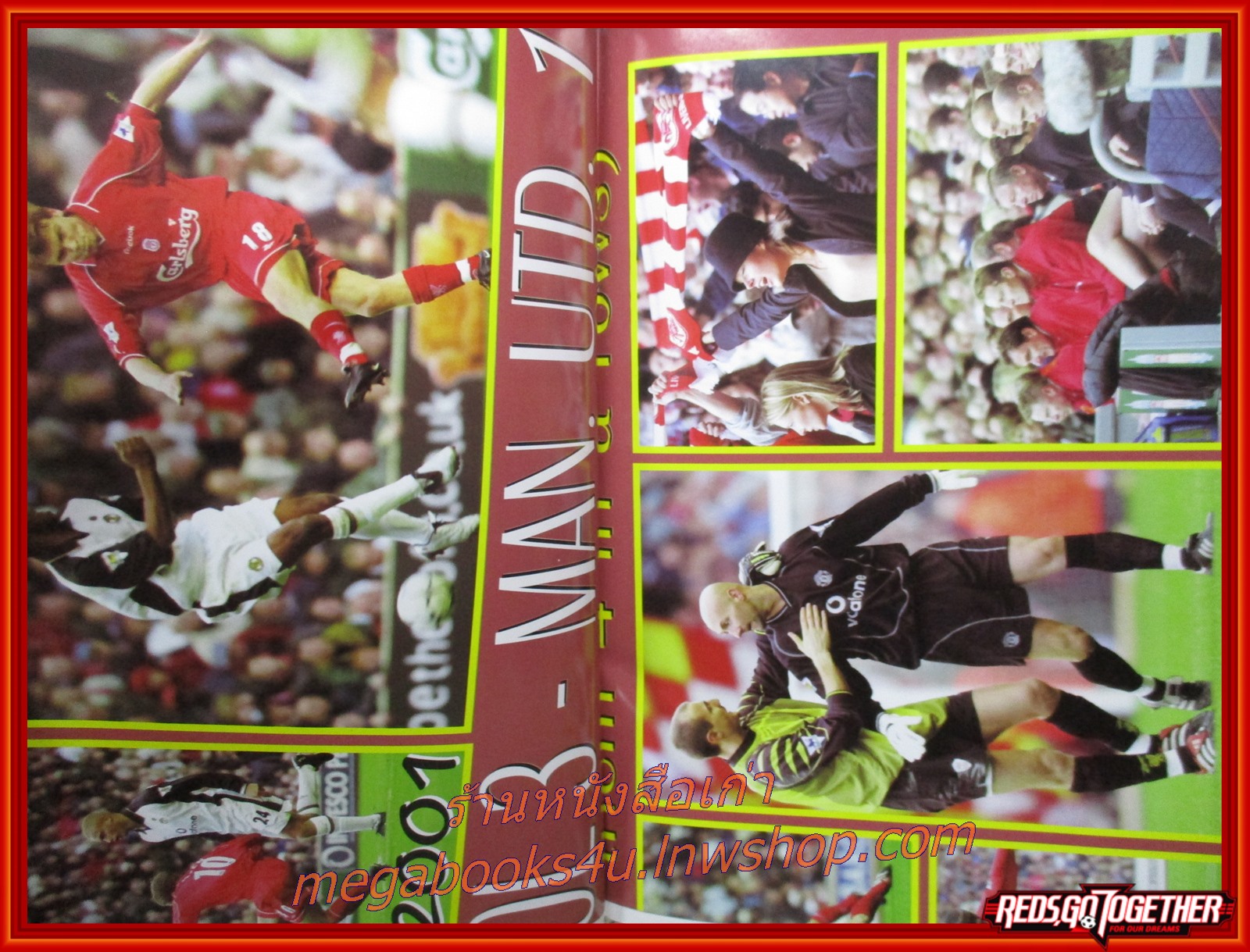 นิตยสารลิเวอร์พูลรายเดือน ฉบับที่76 ปี2544 มีโปสเตอร์ขนาดใหญ่