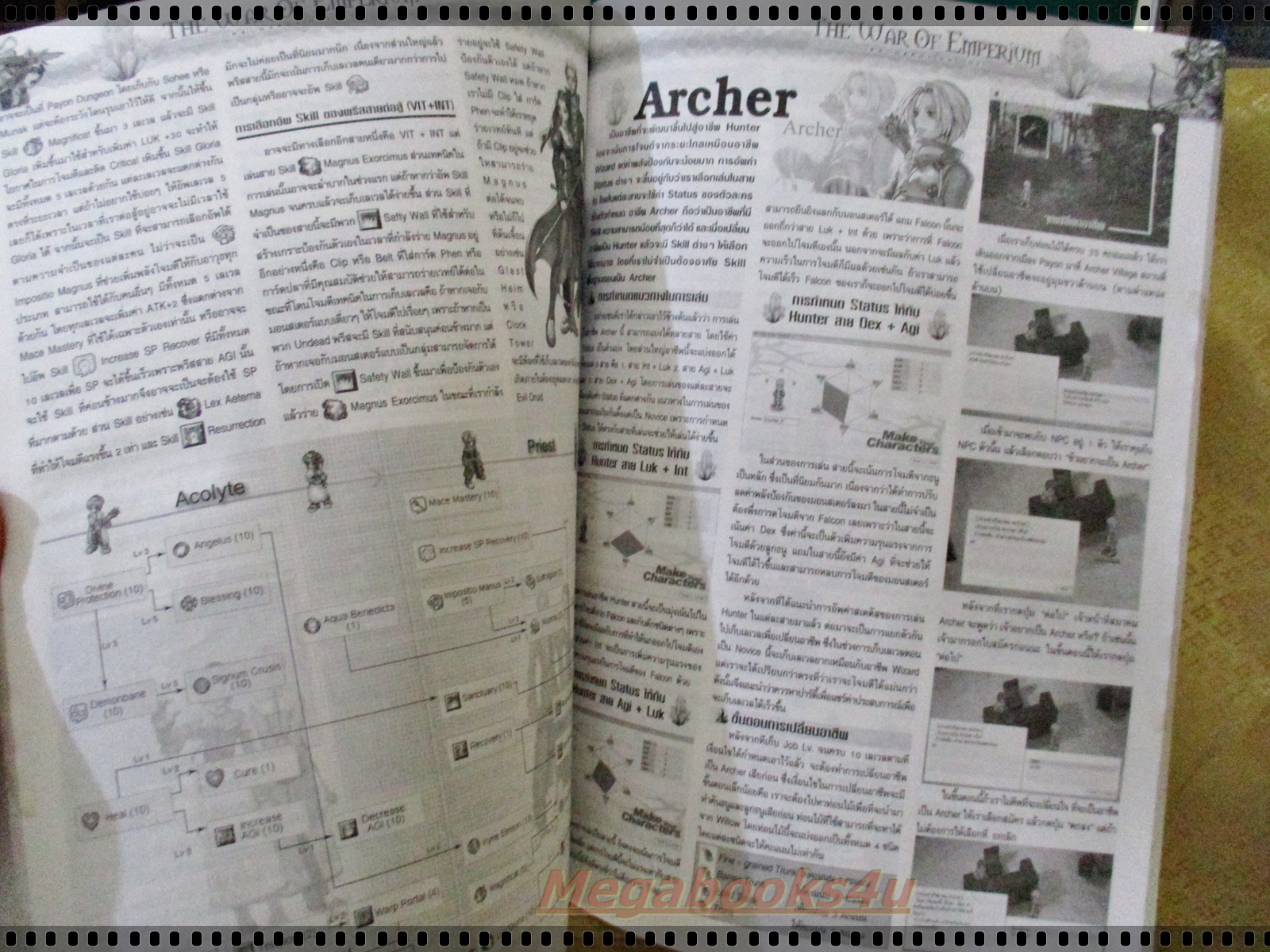 หนังสือคู่มือเกมส์ RAGNAROK EPISODE 4.0 THE WAR OF EMPERIUM ตำหนิ มีคราบน้ำ เปิดได้ไม่ติดขัด