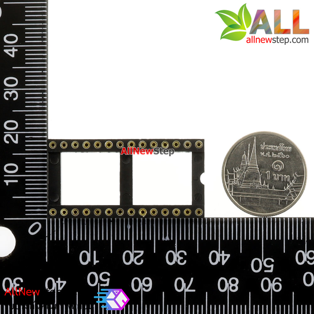Socket IC 28 ขาแบบกว้าง socket 28p
