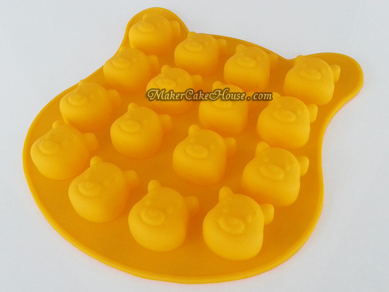 พิมพ์ซิลิโคนทำขนมรูปหมีพูห์