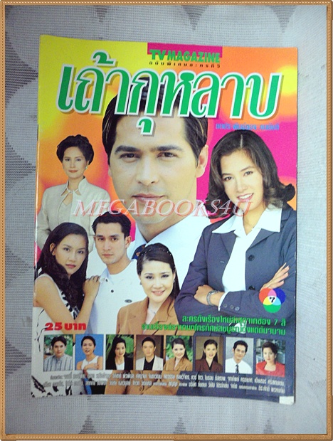 นิตยสารเรื่องย่อละครโทรทัศน์ เถ้ากุหลาบ สภาพดี ปี2541 จอนนี่ แอนโฟเน่ นุสบา ปุณณกันต์