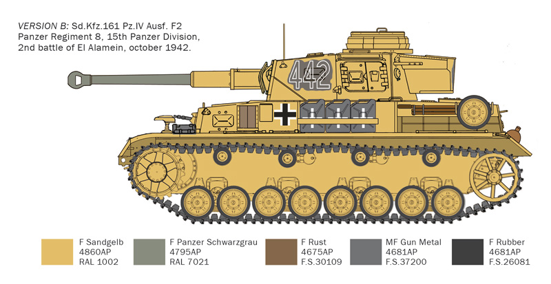 1/35 Pz.Kpfw.IV F1/F2/G With Afrika Korps Infantry
