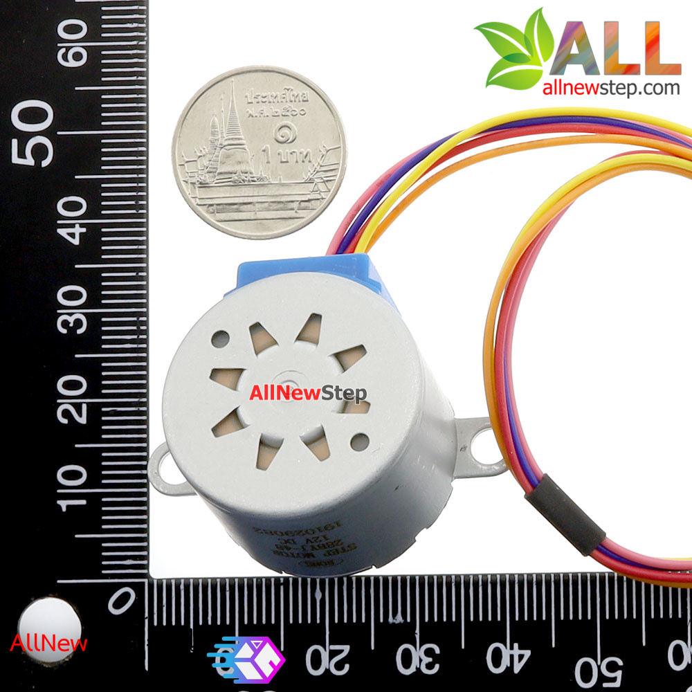 สเตปปิ้งมอเตอร์ 12V Stepper Motor 12v 4 phase