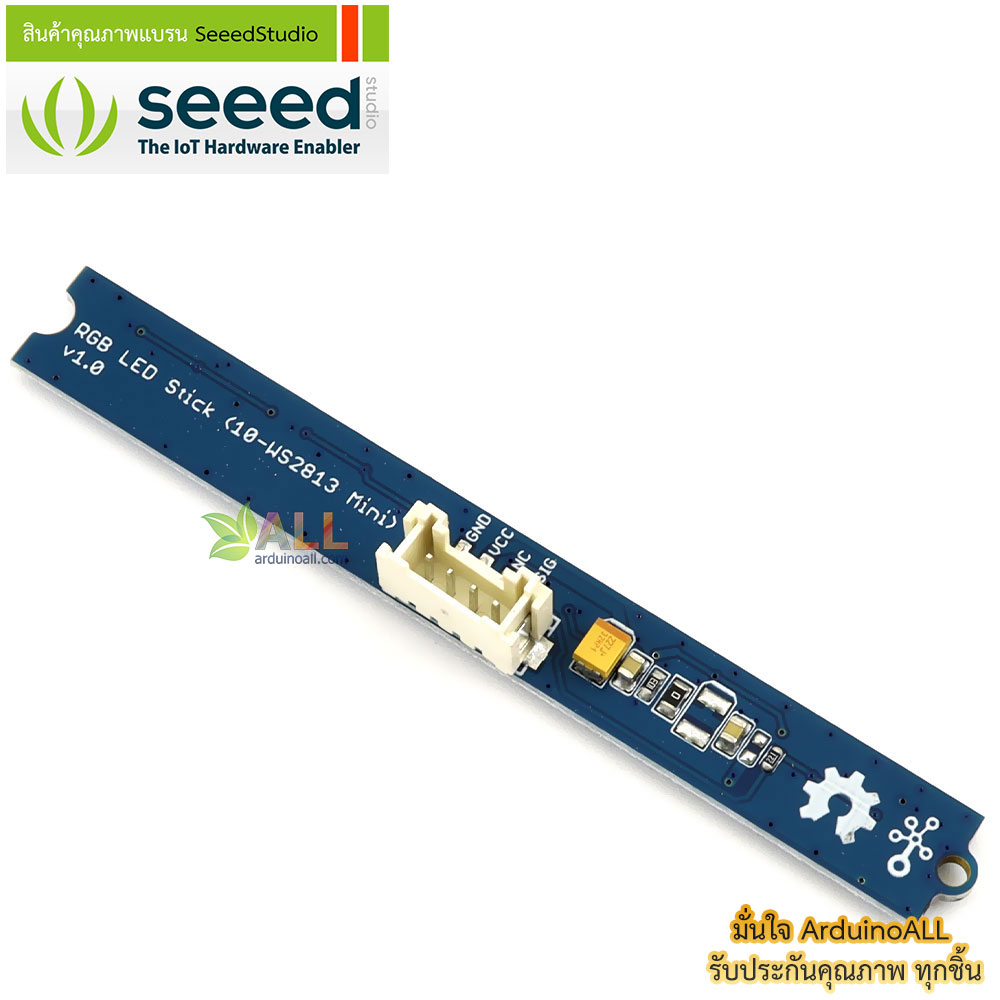 โมดูลไฟ RGB WS2813 10 ดวง Grove - RGB LED Stick 10 - WS2813 Mini ของแท้จาก Seeed Studio
