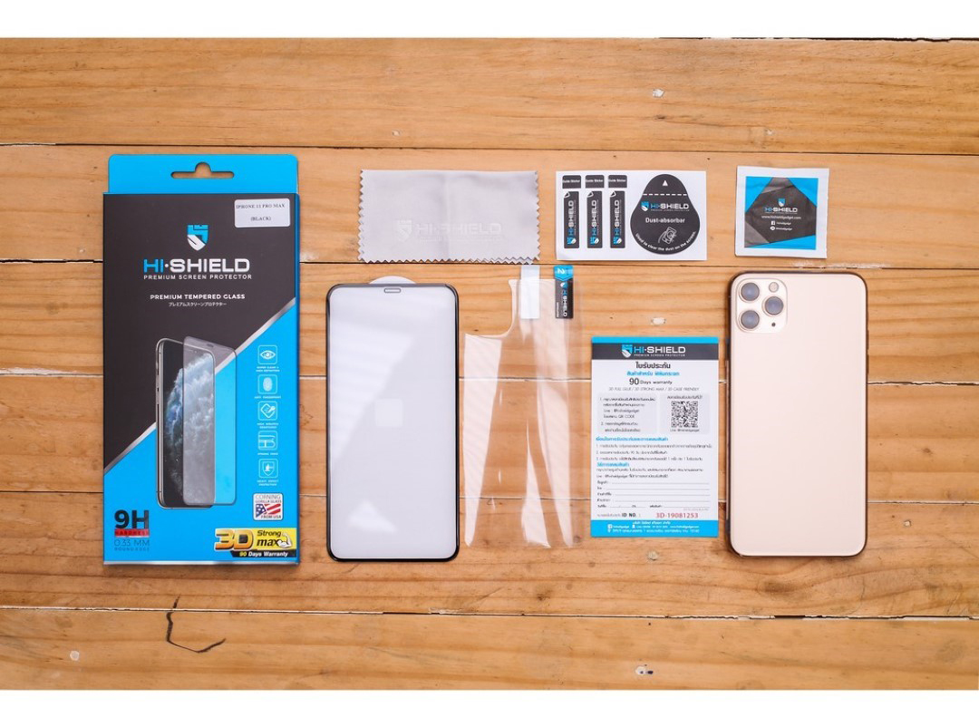 HiShield เต็มจอ/3D/ใส 3D Super Strong Max ฟิล์มกระจก ใช้สำหรับ iPhone 17 Pro Max Air 16 Pro 15 14 Plus 13 Pro Max 12 11 mini Xs Xr X ใบกำกับภาษี