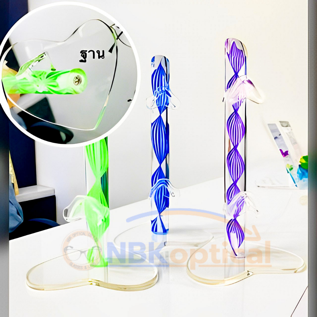 ชั้นโชว์แว่นตาอะคริลิค 2 ชั้น