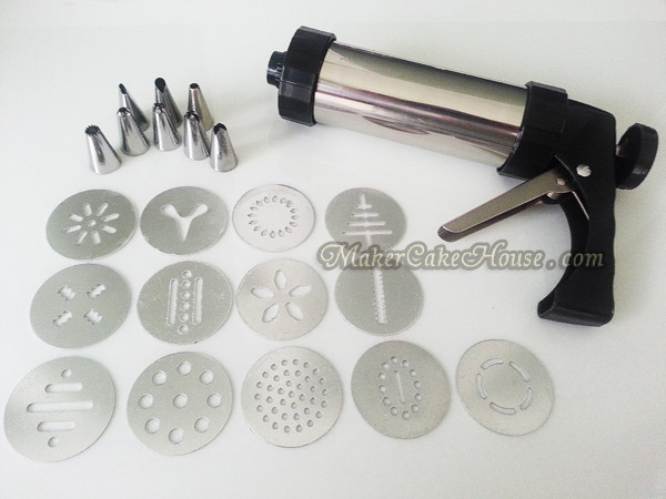 กระบอกกดคุกกี้ และแต่งหน้าเค้ก สแตนเลสคุณภาพดี