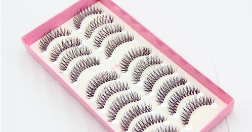 HS-42 ขนตาปลอม(ราคาส่ง) สีม่วง+ดำ ขั้นต่ำ 15 เเพ็ค คละเเบบได้