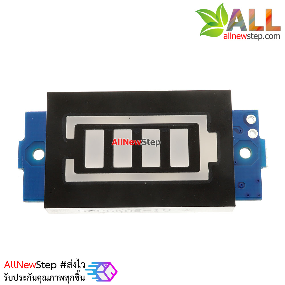 Battery power indicator battery level 11.1-12.6V โมดูล วัดระดับแบตเตอร์รี่ 11.1-12.6V ไฟแสดงผล 4 ระดับ สีเขียว