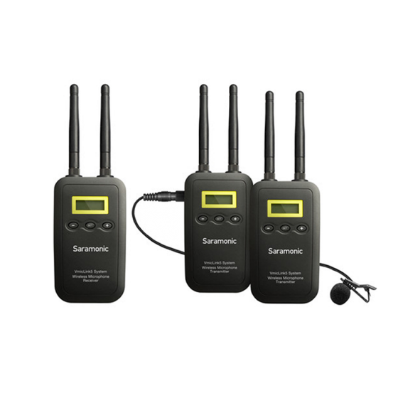 Saramonic VmicLink5 Set2 wireless microphone system (5.8GHz)