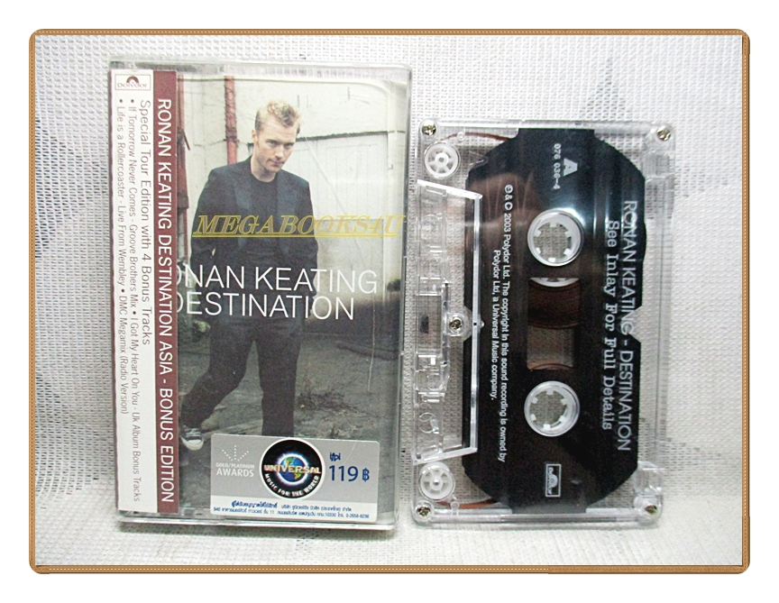 เทปเพลงสากล RONAN KEATING DESTINATION ASIA - BONUS EDITION