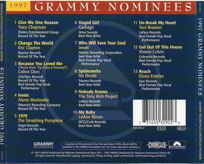 CD,1997 Grammy Nominees(Germany)