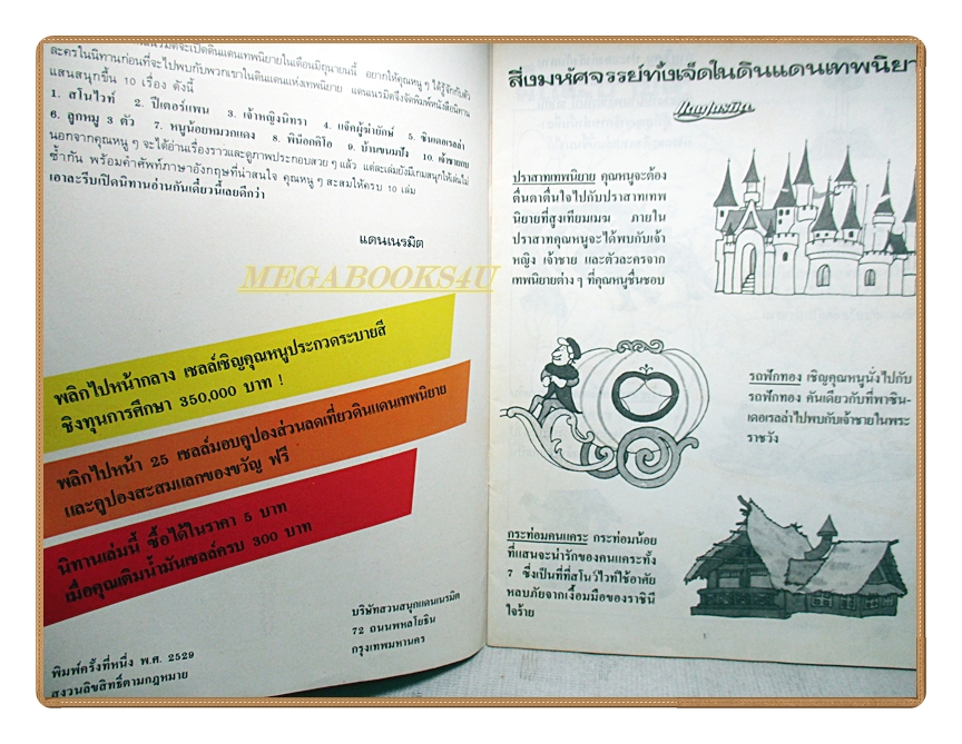 นิทานนานาชาติ สโนว์ไวท์กับคนแคระทั้งเจ็ด ของแดนเนรมิต สภาพดี