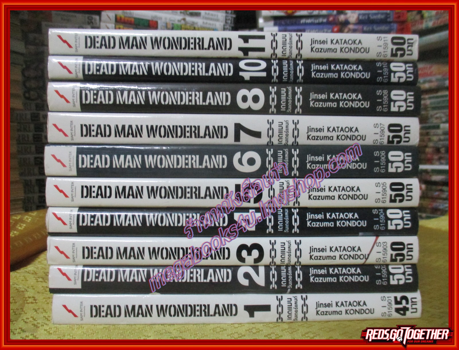 การ์ตูนบ้าน Deadman Wonderland เล่ม01-08,10,11 ขาดเล่ม 09,12,13, (13เล่มจบ) สนพ.สยามฯ