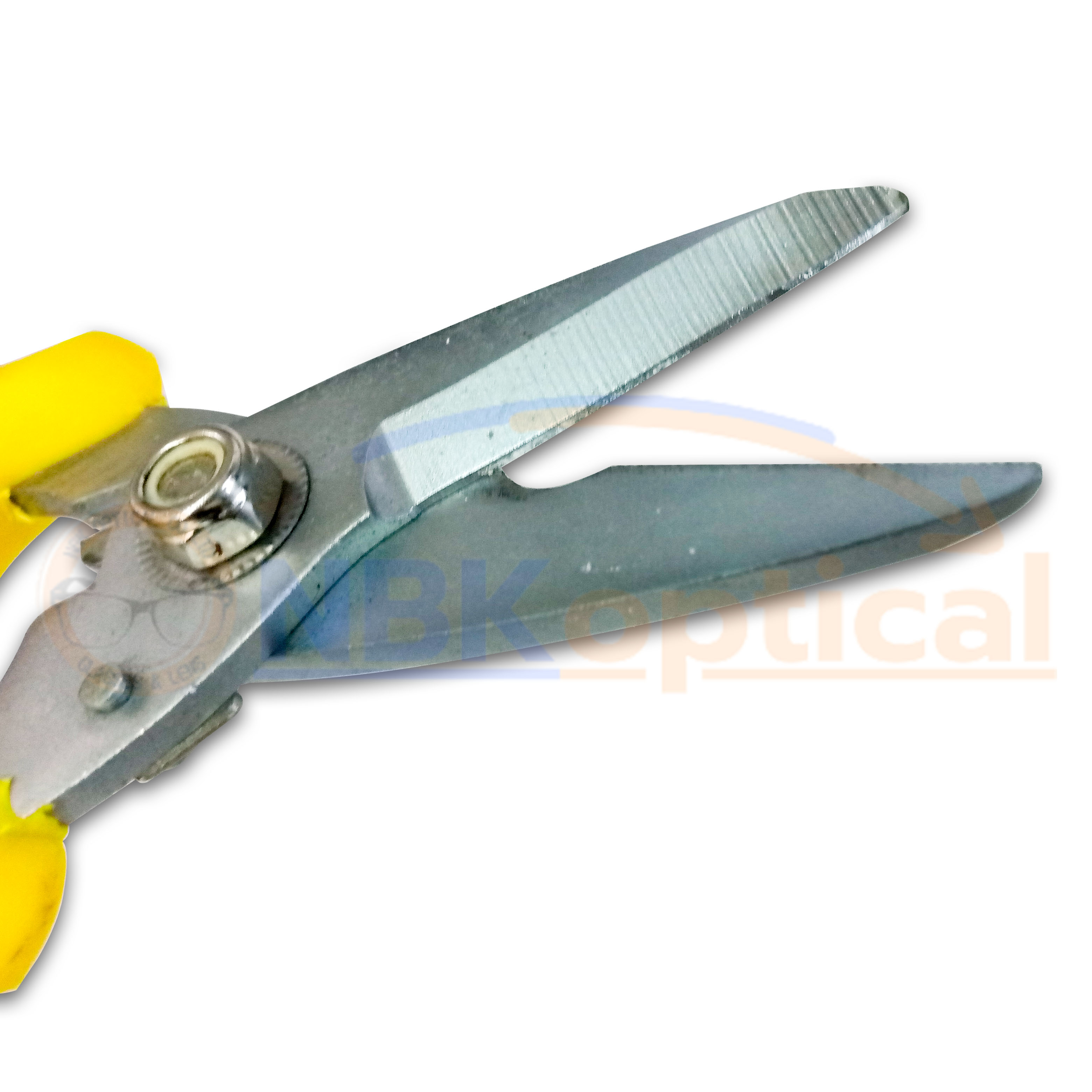 กรรไกรสําหรับตัดเลนส์สีเหลืองดํา