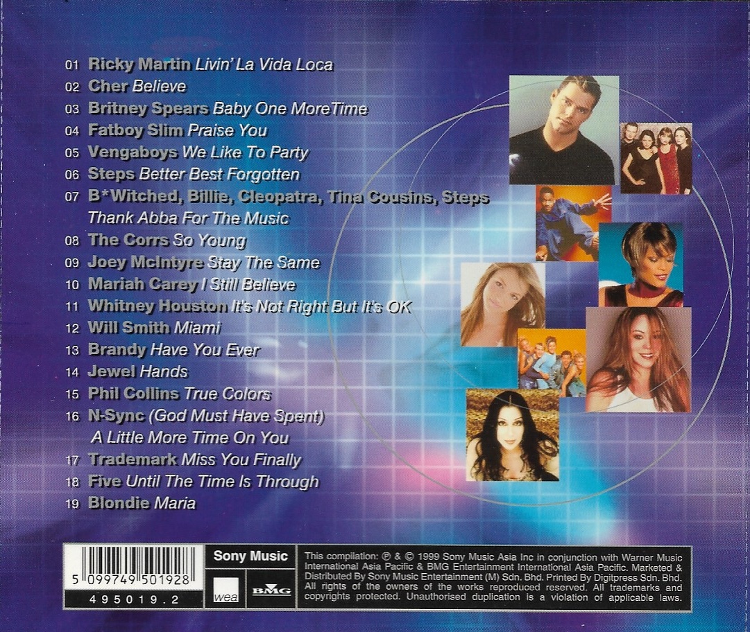 Used CD,Max 5 19 Of Today's Biggest Hits (A)(Various Artists)(1999)