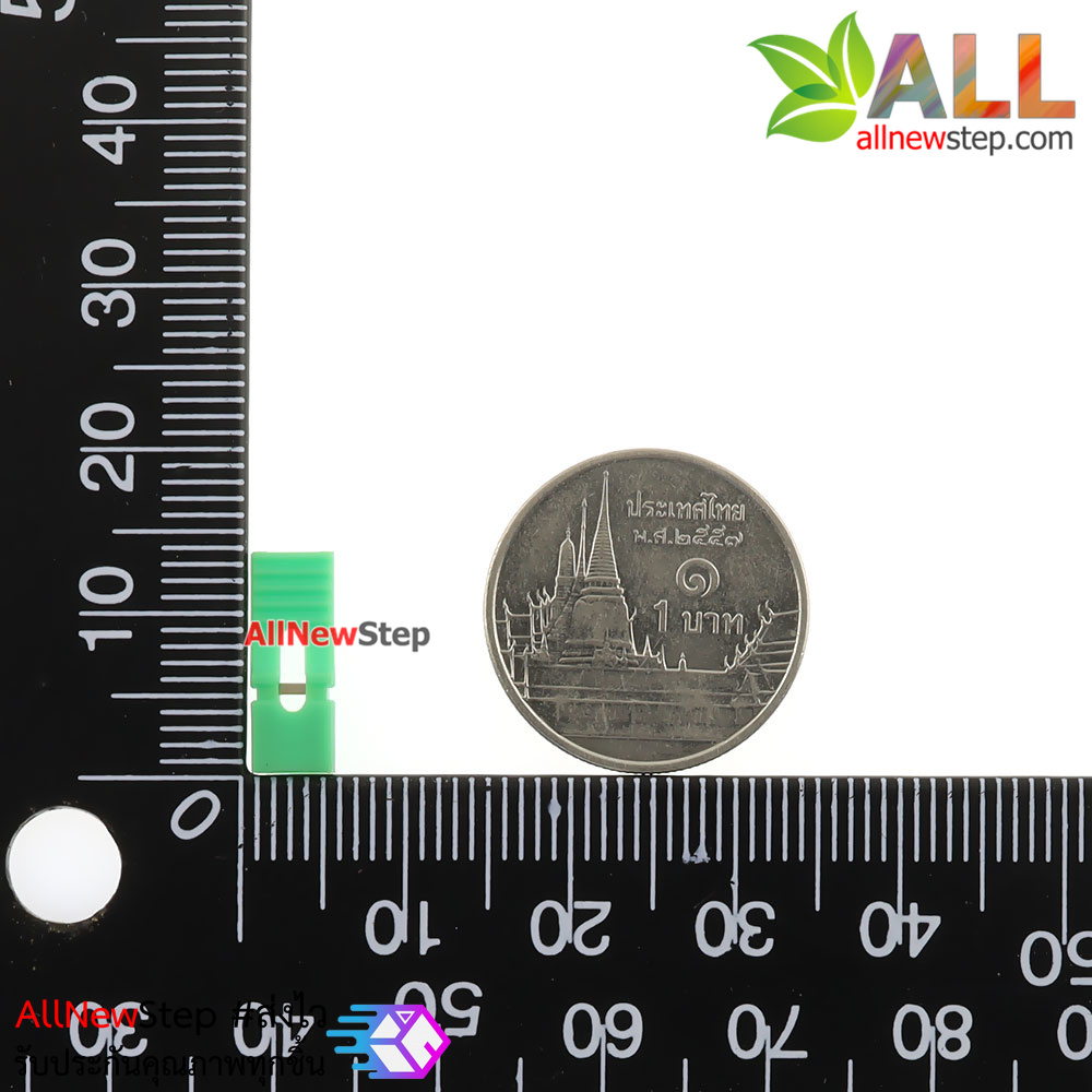 จัมเปอร์แบบยาว long jumper cap 2.54mm pitch 14mm 10 ชิ้น สีเขียว