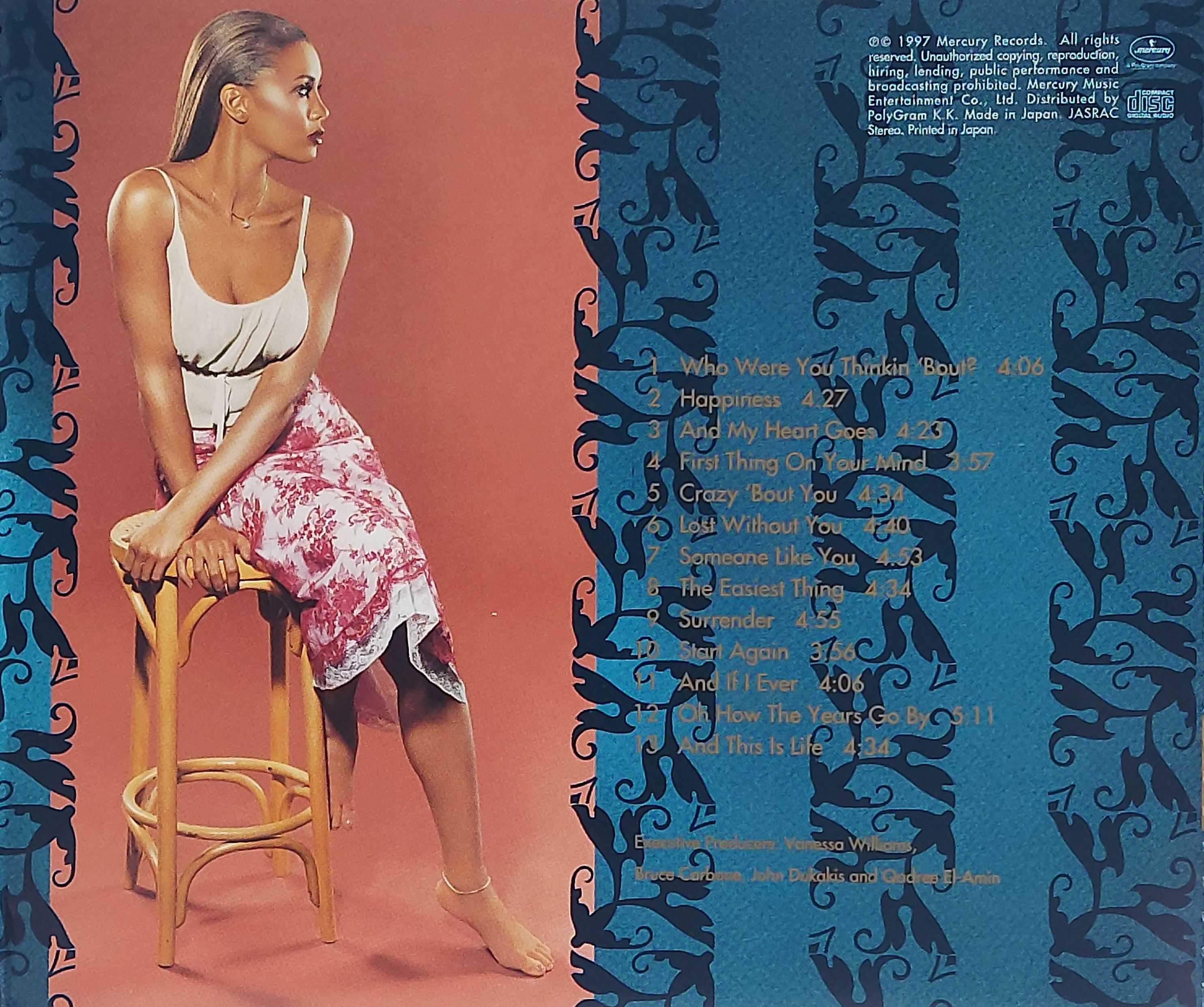 Used CD,Vanessa Williams - Next (A+)(1997)(Japan)