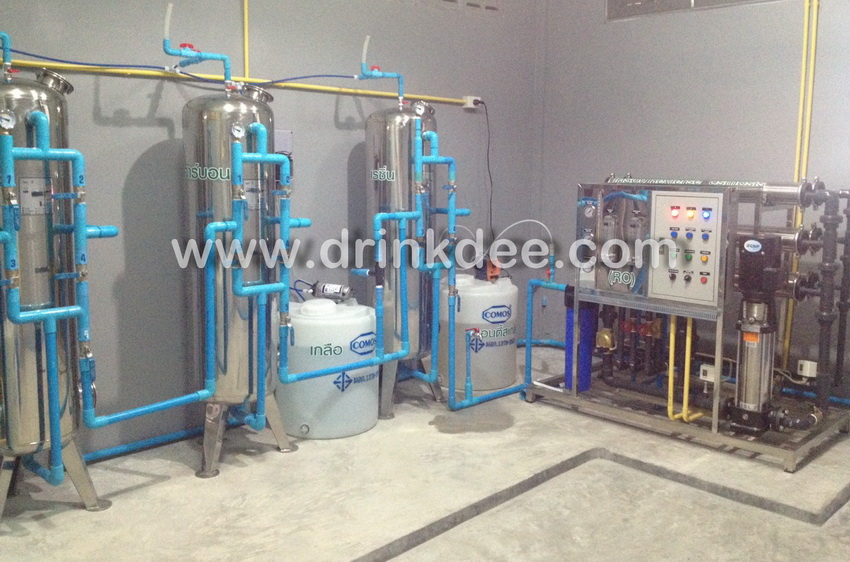 ชุดติดตั้งโรงานผลิตน้ำดื่มขาย 36,000L/วัน (ทั้งระบบ)