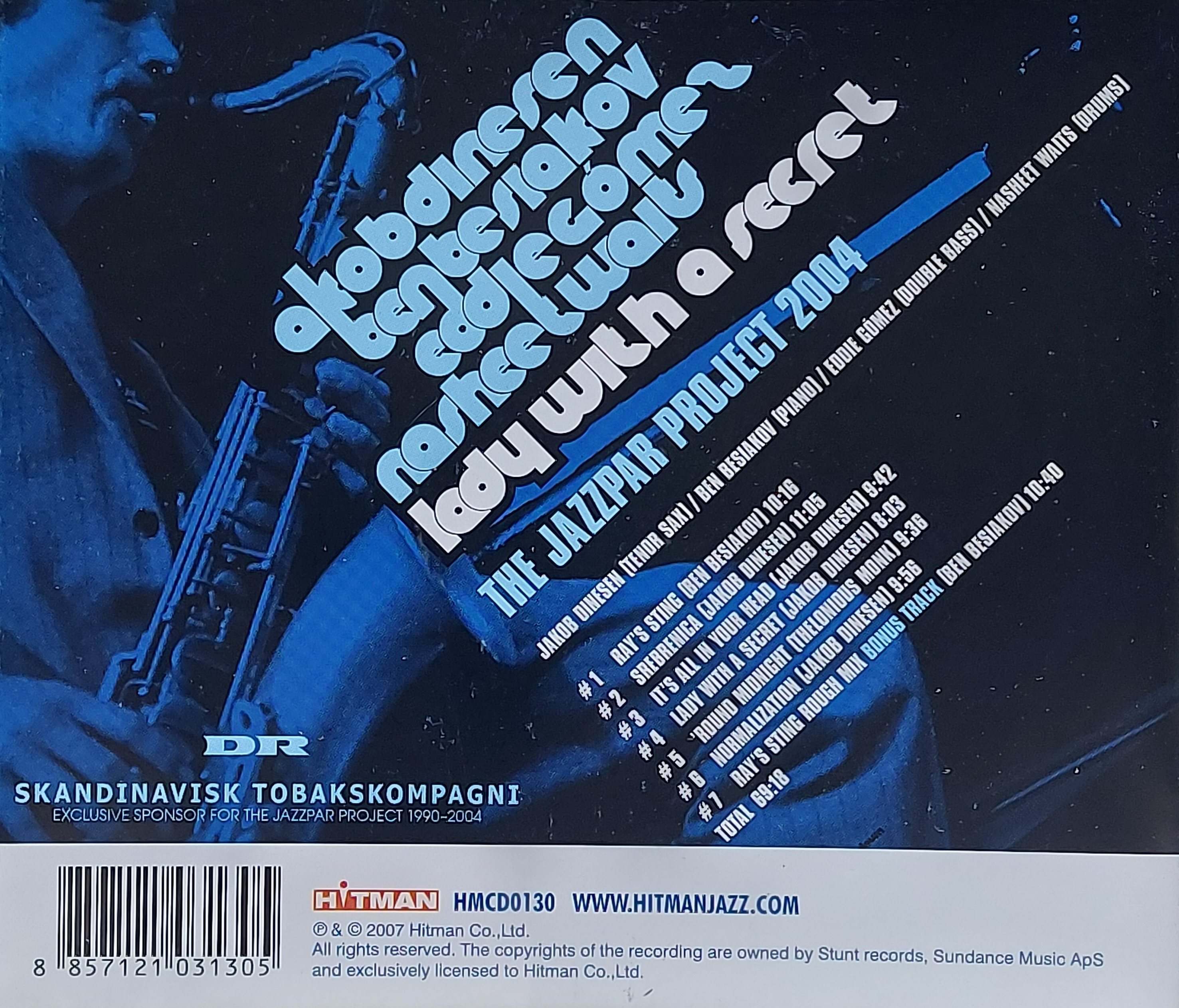 CD,Lady with a Secret - Jakob Dinesen, Ben Besiakov, Eddie Gomez, Nasheet Waits(Jazz)(instrumental)(VA)(2007)(Thai)