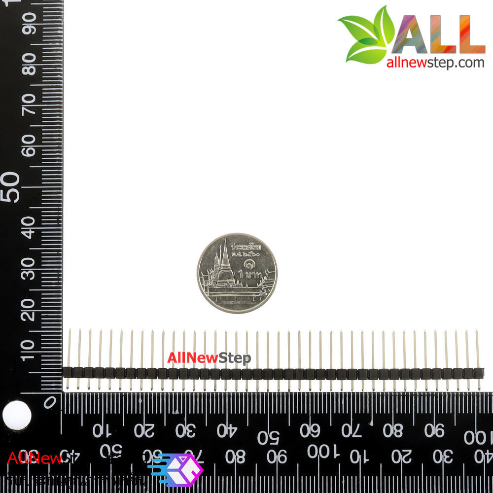 ก้างปลา 1x40pin 2.54mm แบบยาว 15mm 40p Pin Header