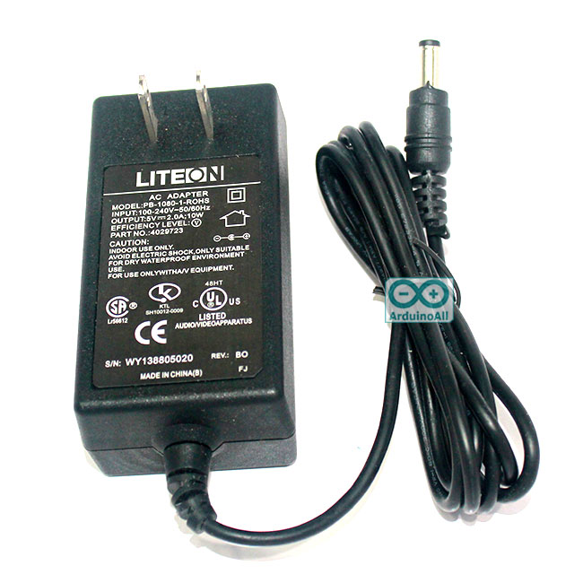 Adapter 5V 2A Jack 5.5x2.5mm อะแดปเตอร์ 5V 2A