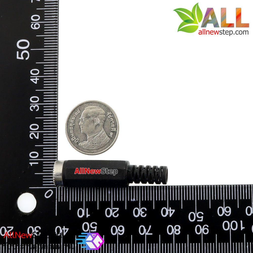 5.5-2.1MM metal head socket 5.5x2.1 wire-type DC power plug socket