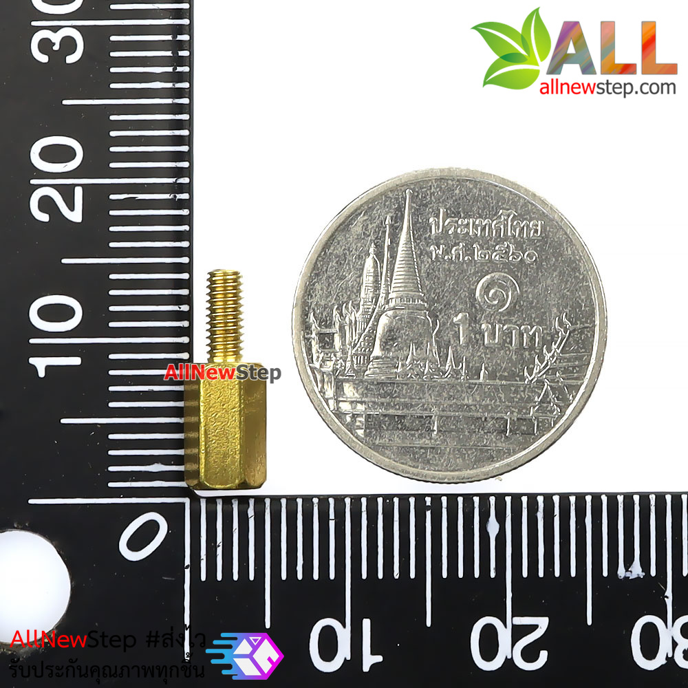 น็อต m2.5 ขนาด 8+6mm