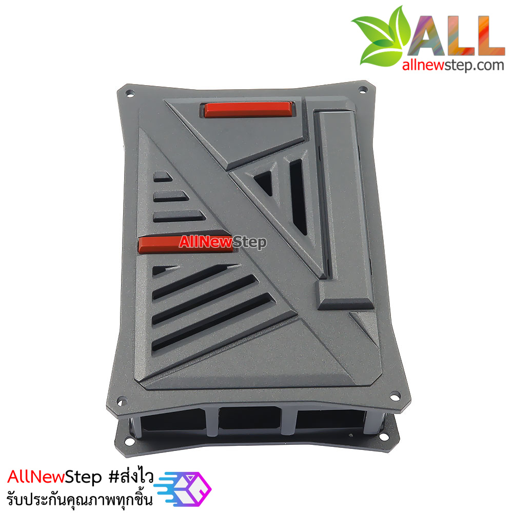 เคส Raspberry Pi4 สีขาวดำ