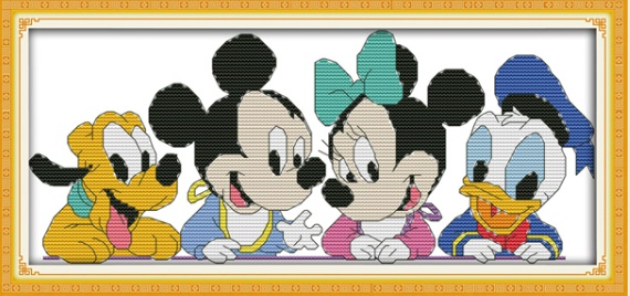 ชุดปักจีน Disney Friends