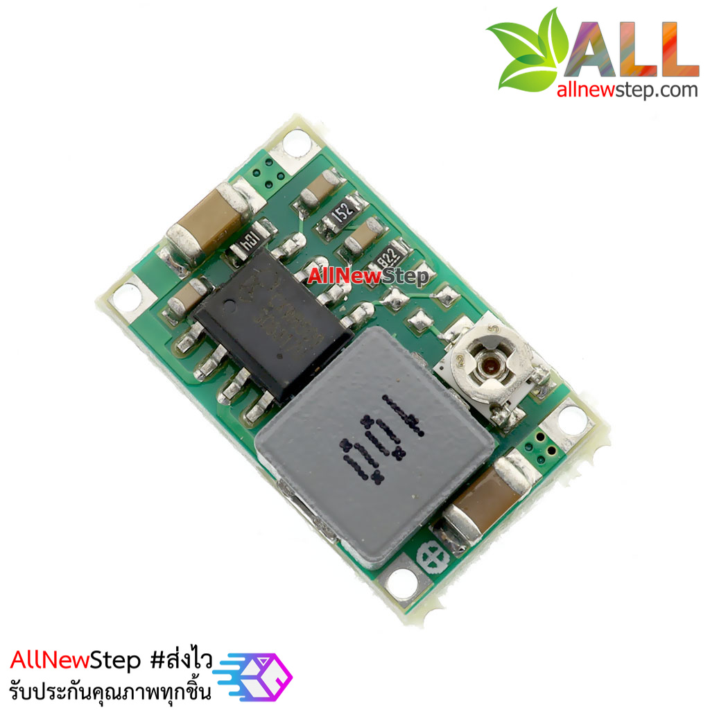 โมดูลเรกูเลต mini360 LM2596 step down แปลงไฟจาก 23-4.75V เป็น 17-1V กระแส 1.8A สูงสุด 3A