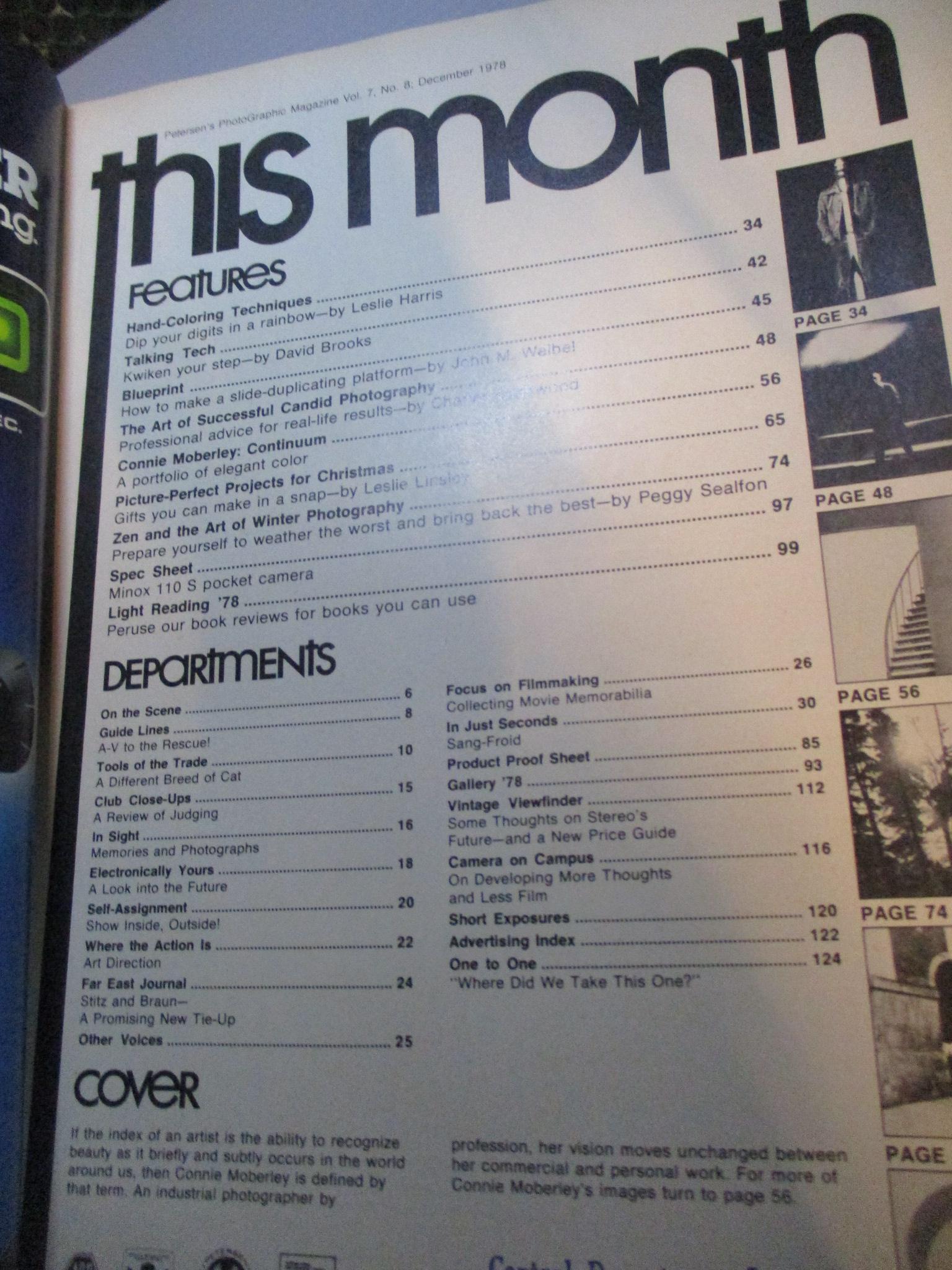 นิตยสารกล้องและการถ่ายภาพ PHOTOGRAPHIC ฉบับเดือน DEC 1978