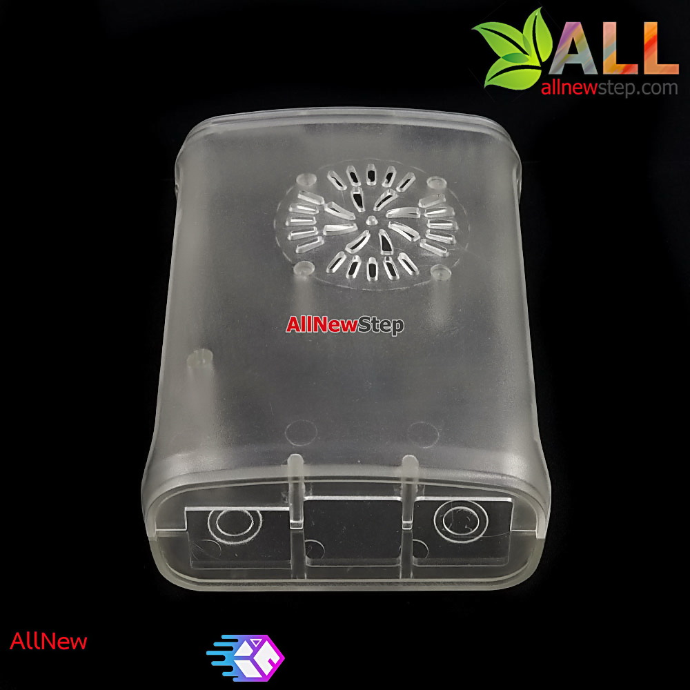 Raspberry Pi 2/3 shell case box กล่อง เคส Raspberry Pi 2/3 สีใส ติดพัดลมเพิ่มได้