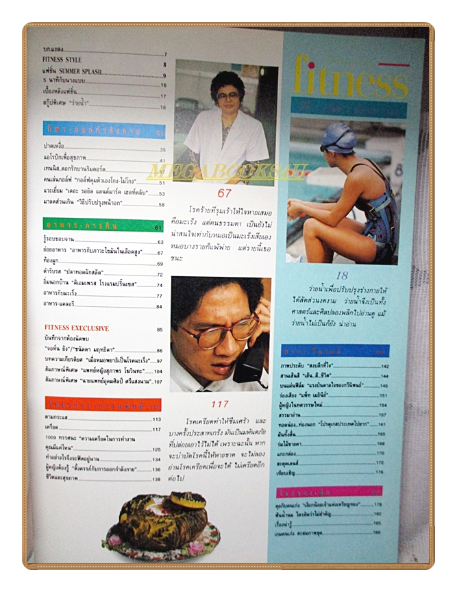 นิตยสารFITNESS No.03 ปี2533 สภาพดี ปก เพ็ญพักตร์ ศิริกุล