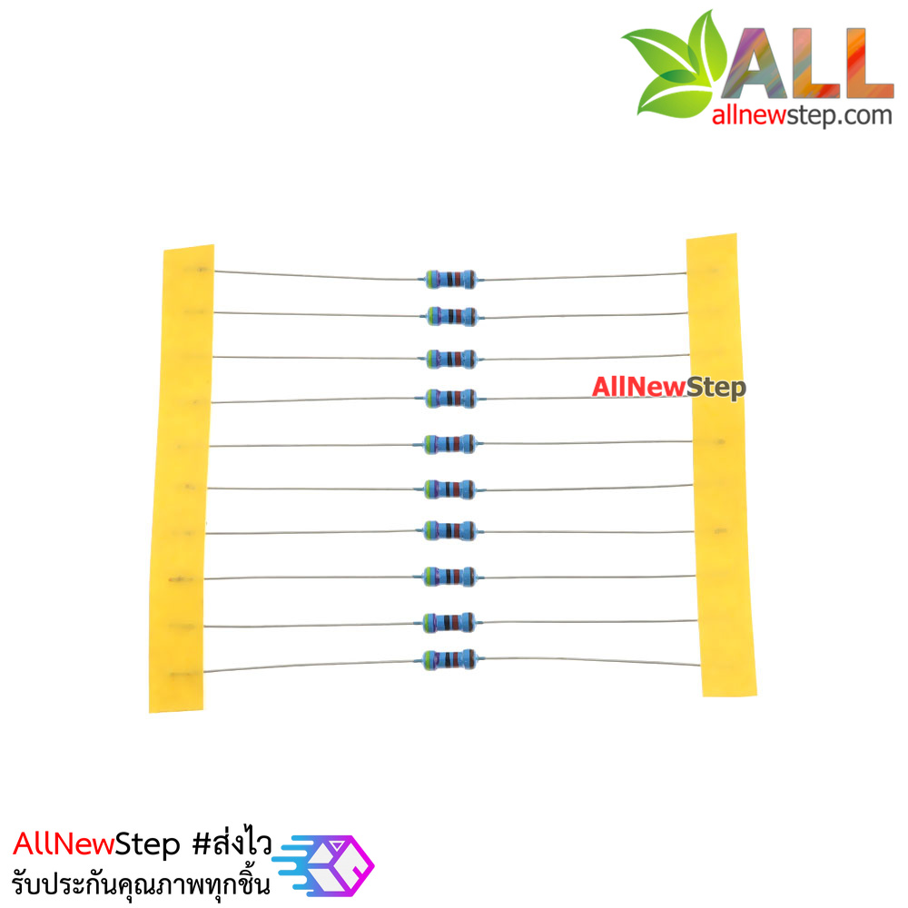 ตัวต้านทาน 47K 1/4W Metal film 1% 47 k จำนวน 10 ชิ้น