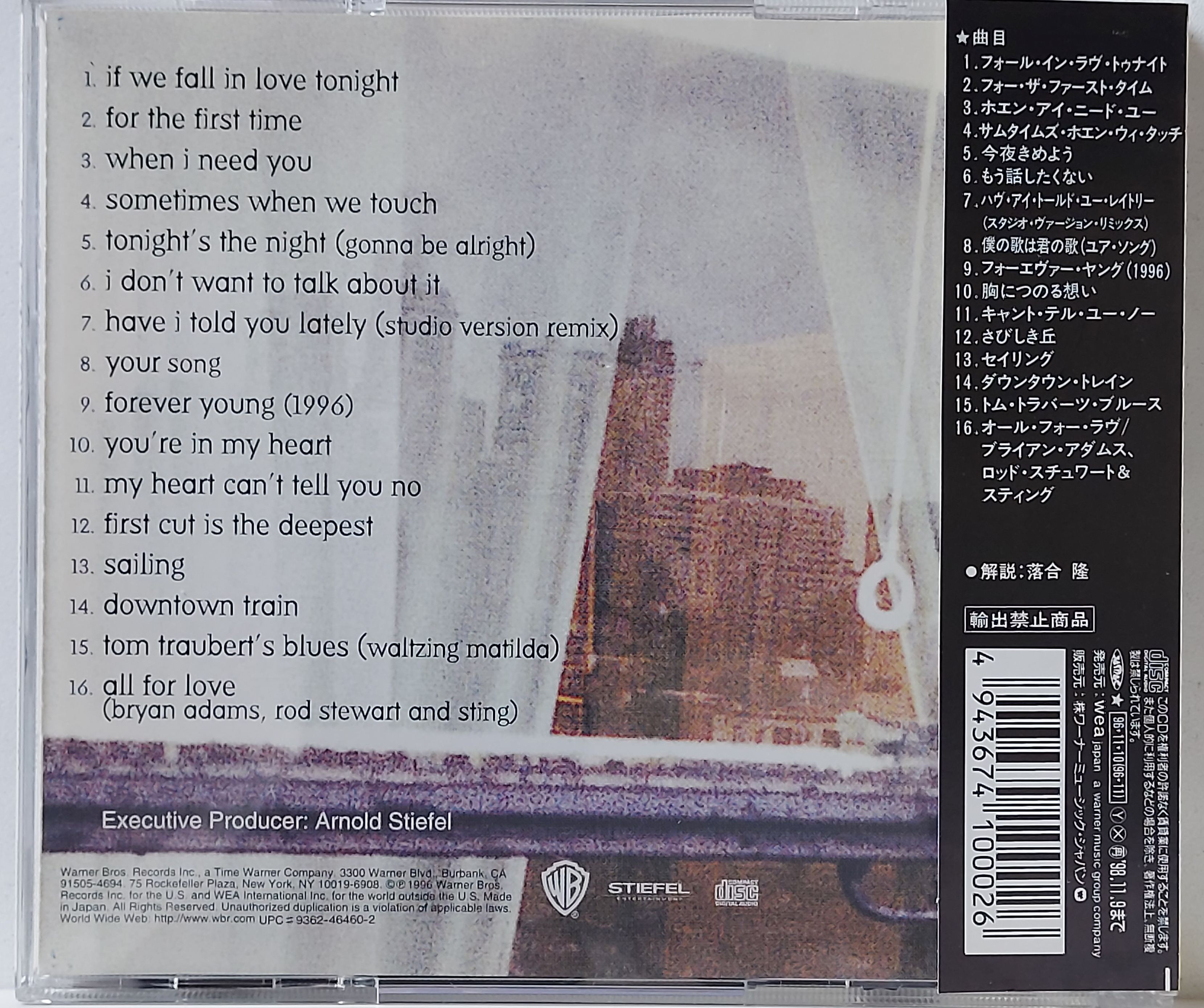 Used CD,Rod Stewart - If We Fall In Love Tonight (A+)(1996)(Japan)