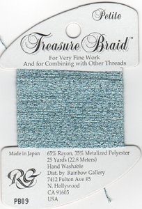 Rainbow Gallery Treasure Braid Petite : Sky Blue