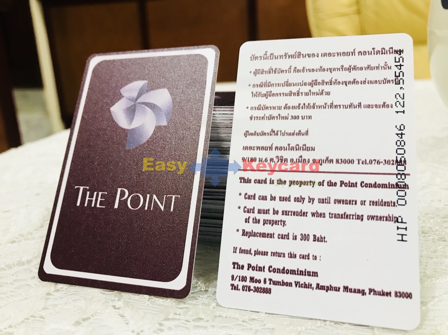 ค่าบริการสกีนบัตร 2 ด้าน (100 ใบ)